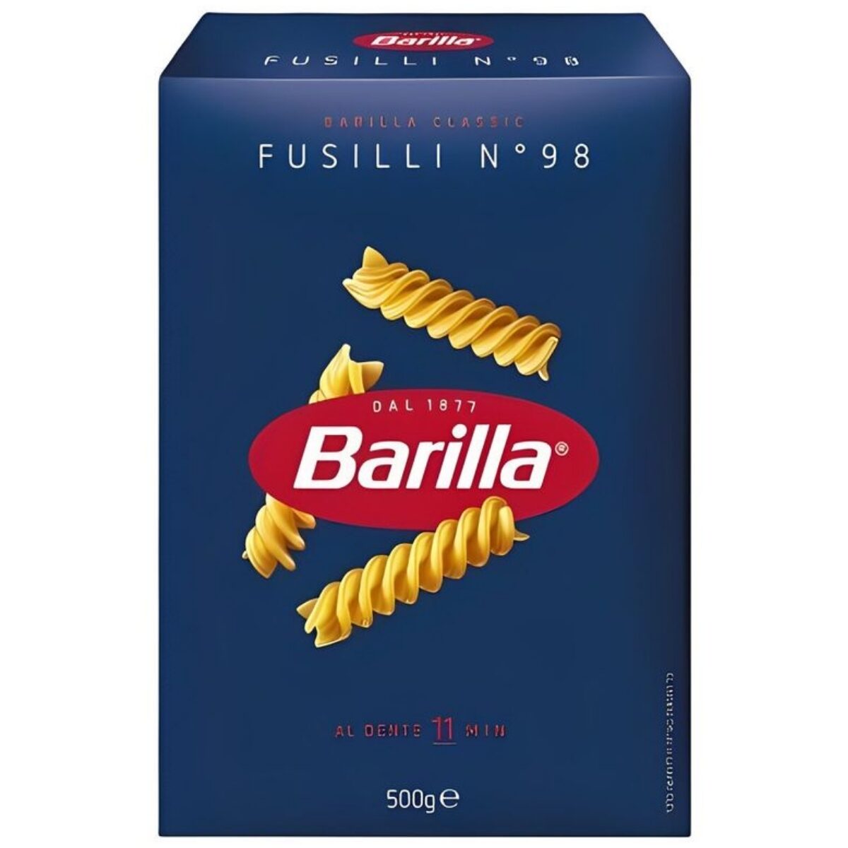 Paste scurte fusilli n.98, Barilla, 500g