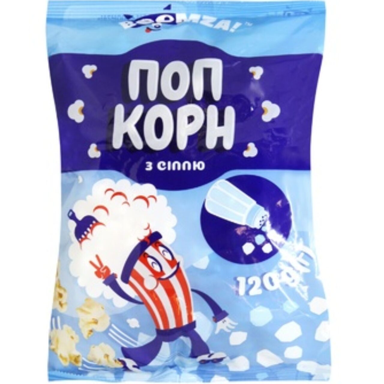 Boomza! Popcorn cu sare, 120g