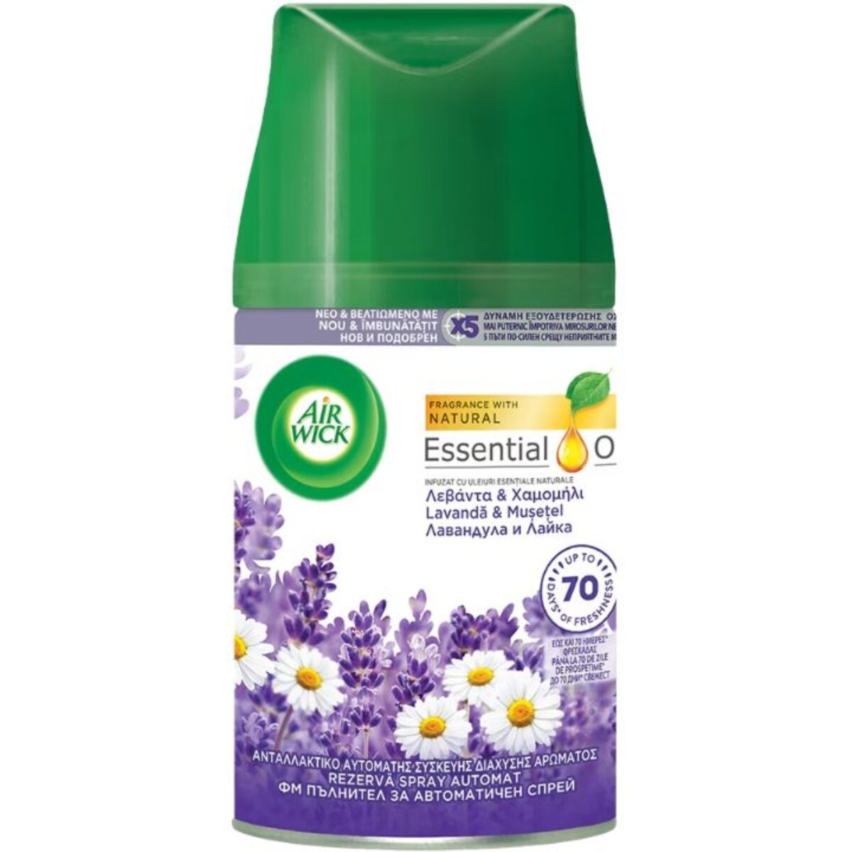 Rezerva odorizant camera Freshmatic Air Wick, Levantica si musetel, 250ml