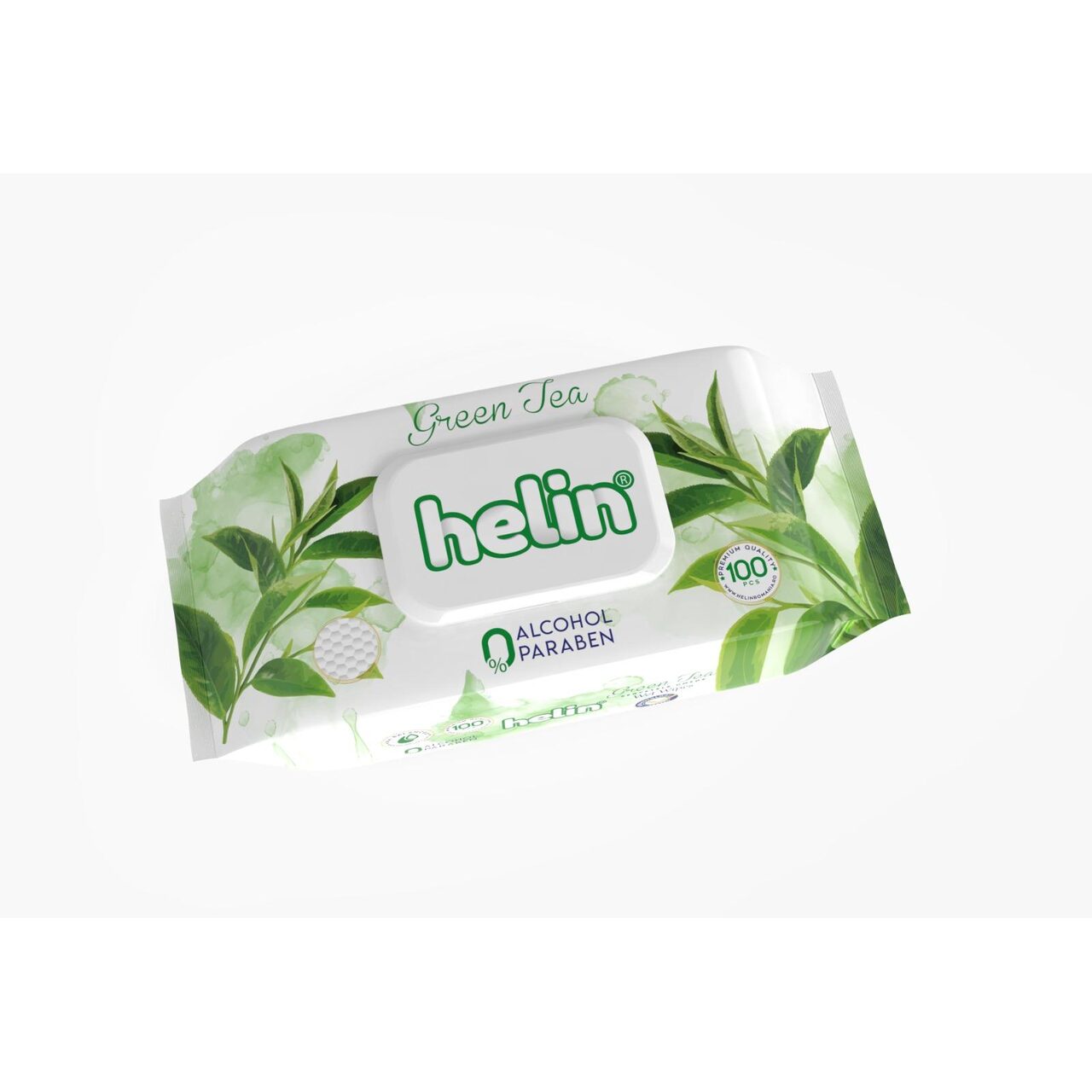Servetele umede Helin Green Tea, 100 buc.