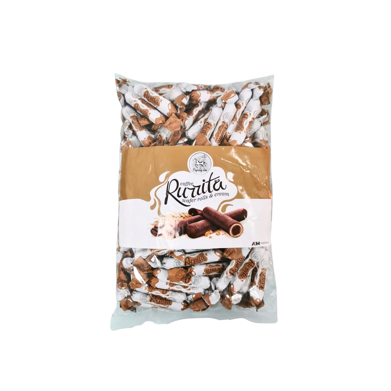 Rulouri de napolitane cu cremă de cafea si trufe Rurrita, 1kg
