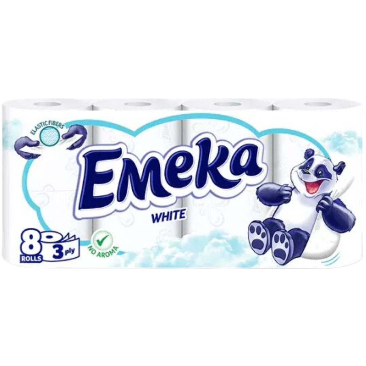 Hartie igienica Emeka White 3 straturi 8 role