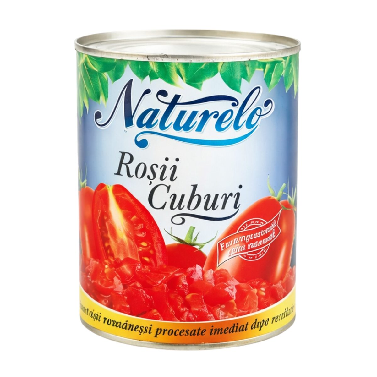 NATURELLO Roșii Cuburi 425ml – Gust Natural și Proaspăt