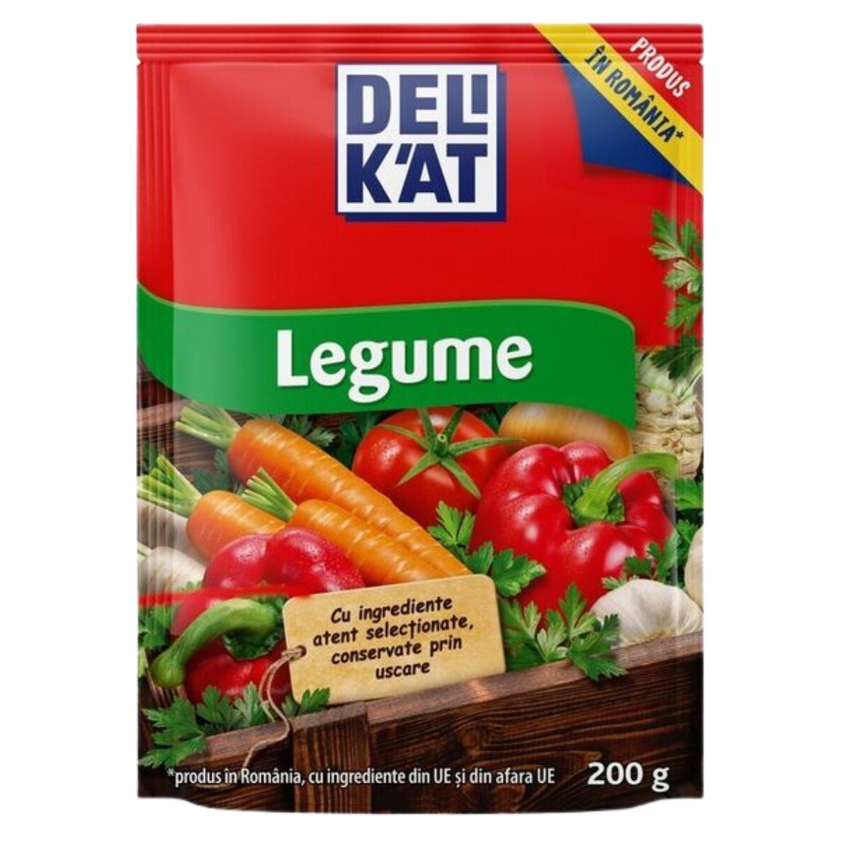 Baza de mancare Delikat, Gust de legume, 200g