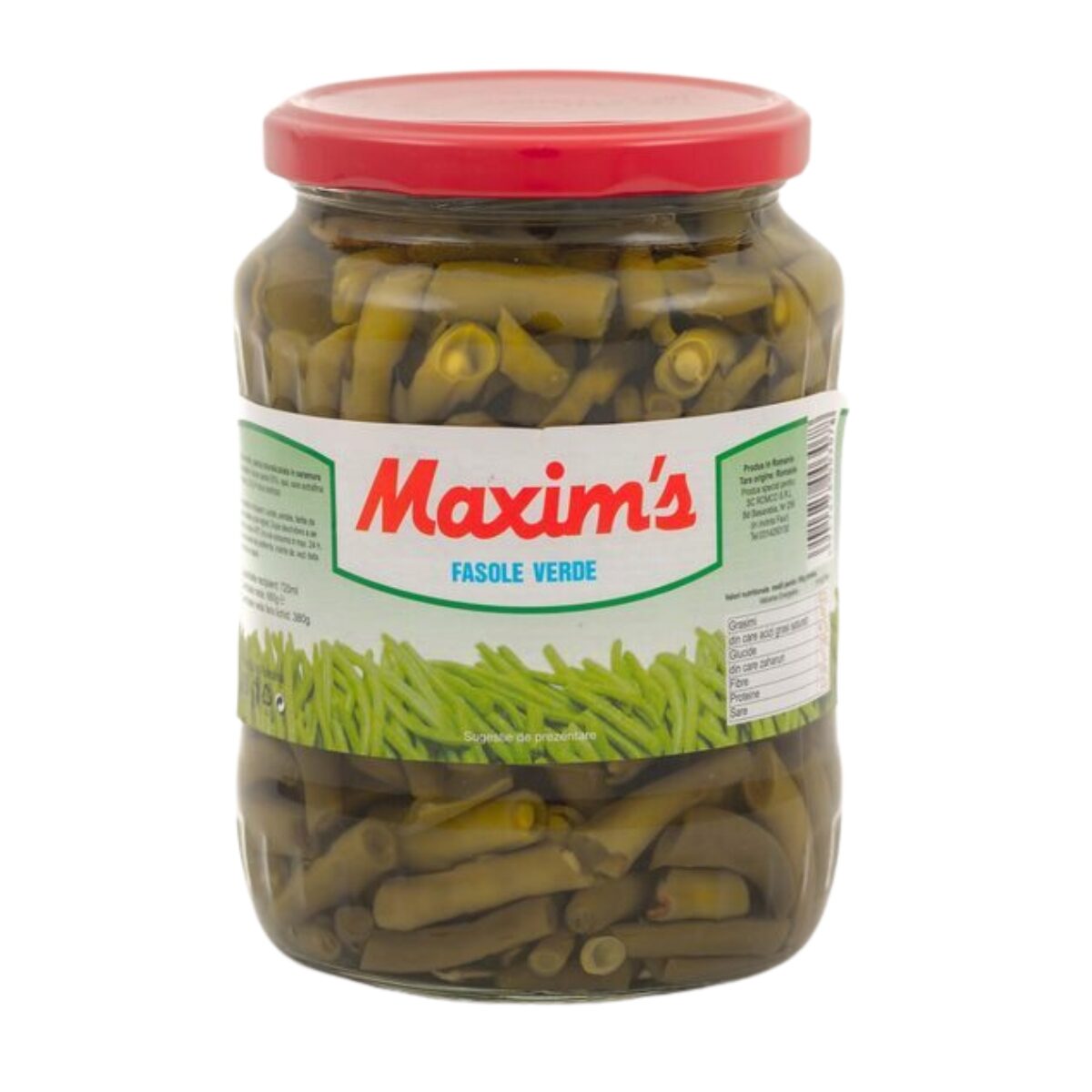 Fasole verde Maxim's 720g