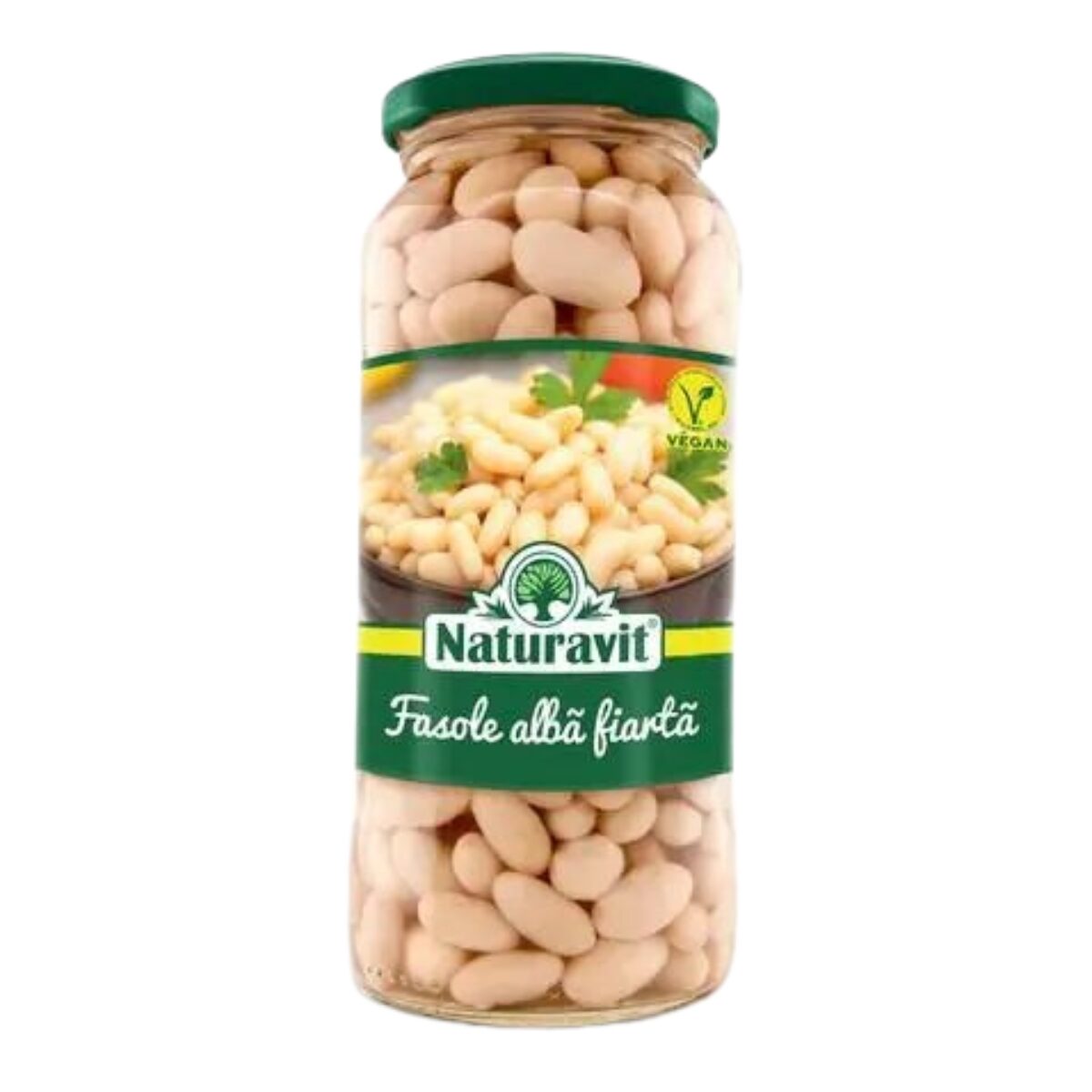 Fasole alba fiarta Naturavit, 540g