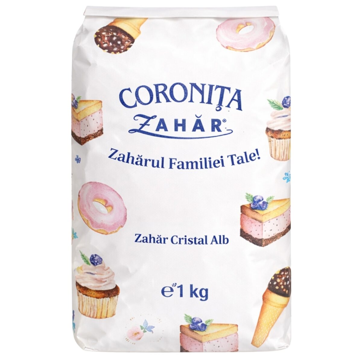 Zahar Coronita, punga de hartie, 1 kg