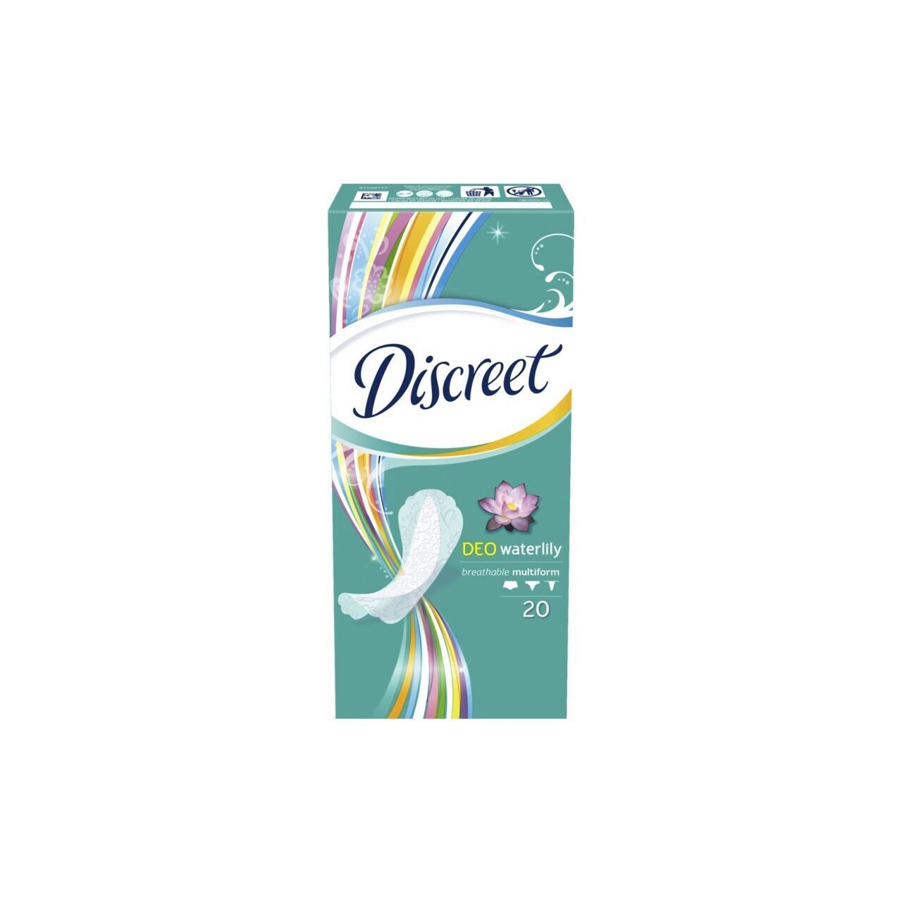 Absorbante zilnice Mutiform Deo Waterlily Discreet, 20 bucati