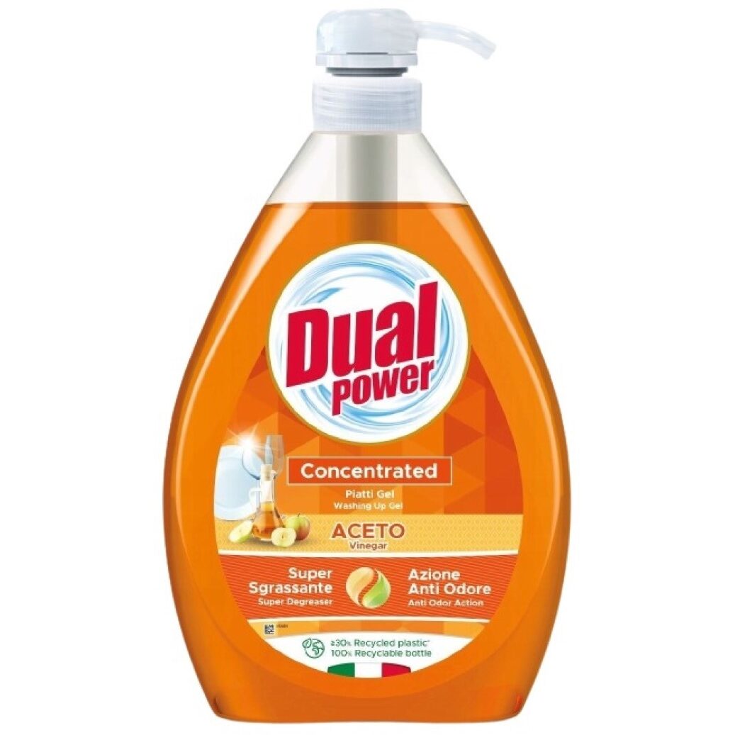 Detergent de vase Dual Power Vinegar 1L