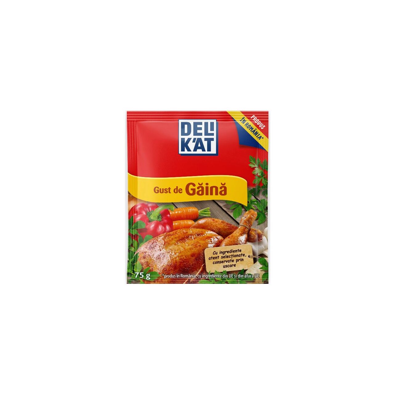 Baza de mancare Delikat, Gust de gaina, 75g