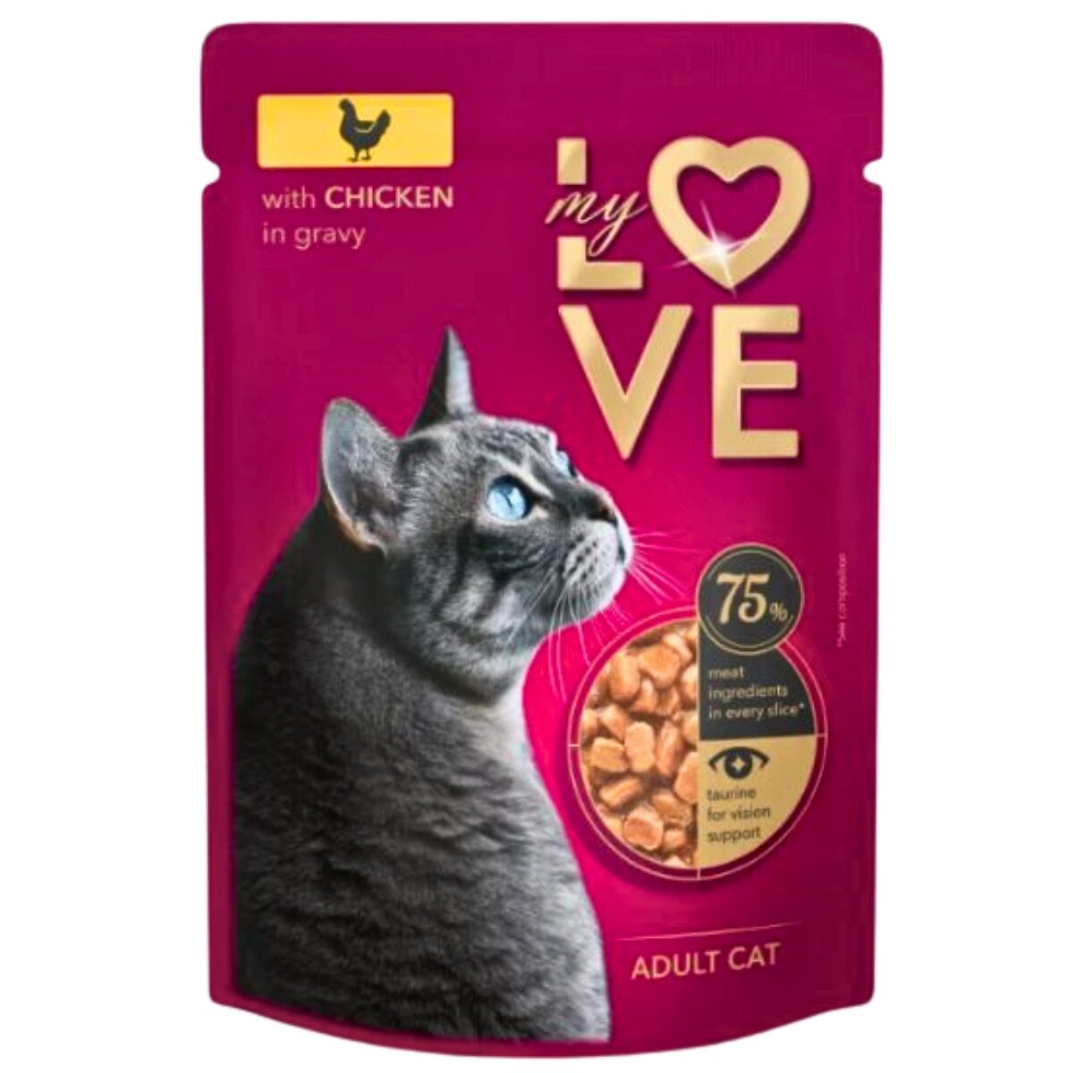 Hrana Umeda Pisici Adulte Pui In Sos Plic My Love 85g