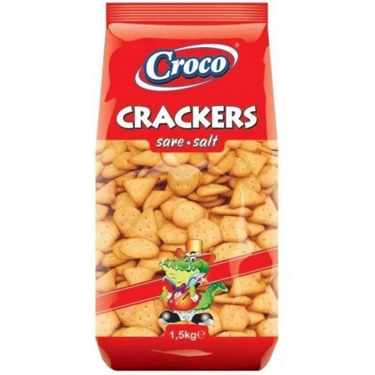 Biscuiti cu sare Croco Crackers, 1.5 kg