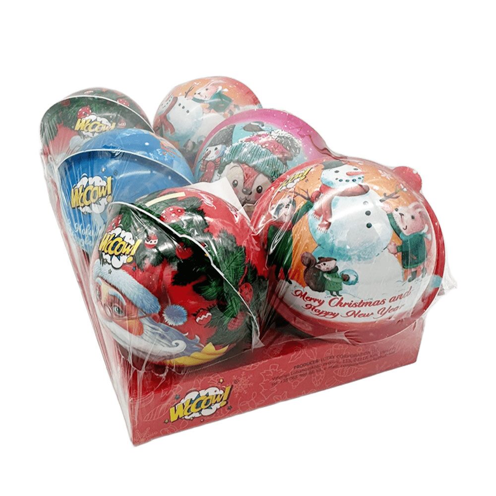Christmas ball cu surprize Wooow 90 g, 6 buc