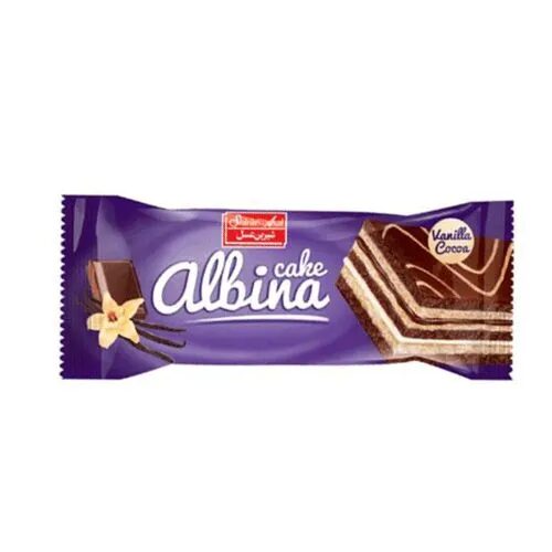 Prajitura cu blat pufos si crema Albina, 50g