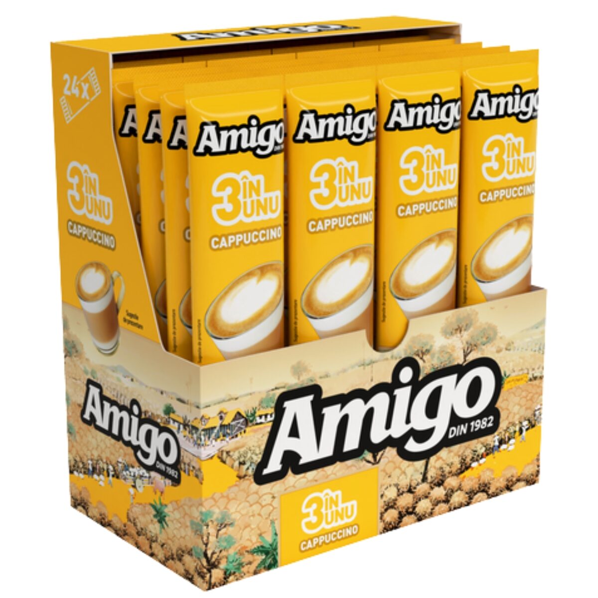 Cappuccino 3 in 1, Amigo, 24 x 13 g