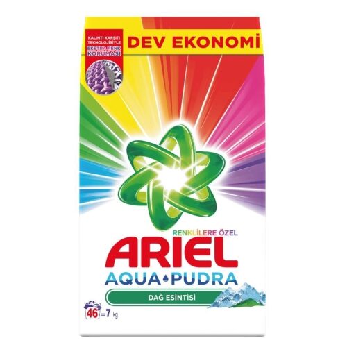 Detergent pudra Ariel Mountain Breeze Aqua Powder- Powder Laundry Detergent Colors 7 kg