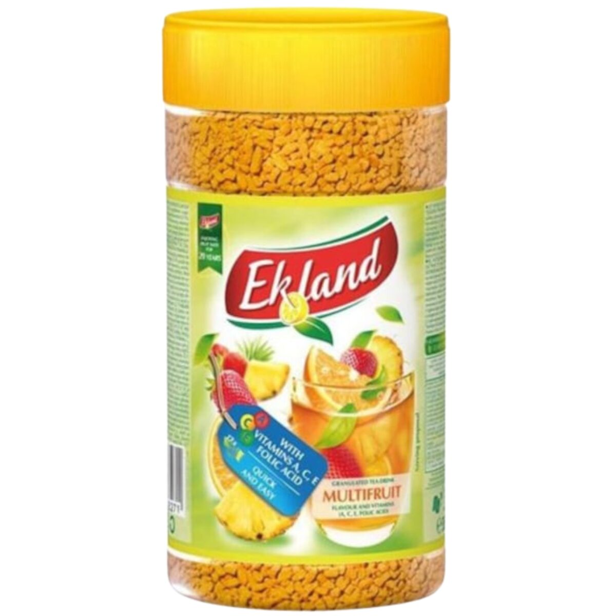 Ceai granulat instant cu extract de fructe si vitamine Ekoland350g