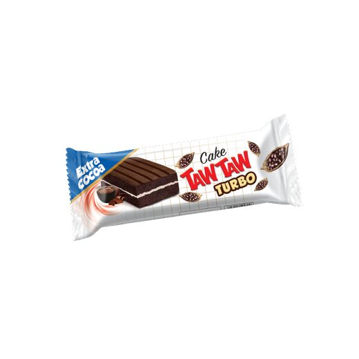 Prăjitură TawTaw Turbo cu cremă de cacao – 40 g
