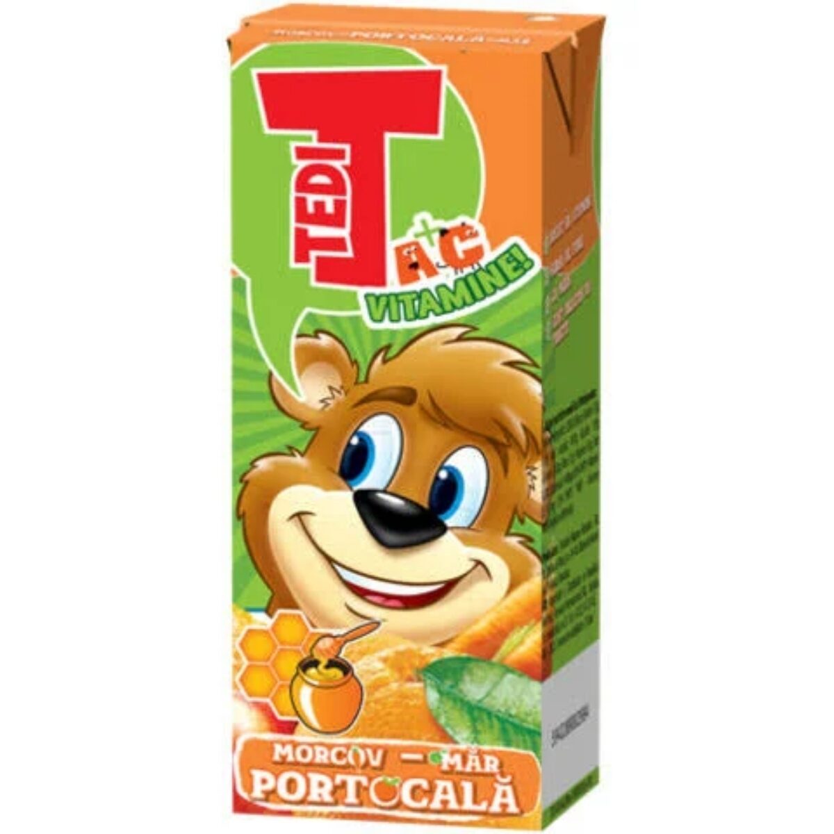 Suc de morcovi, mere şi portocale, Tedi, 0.2l