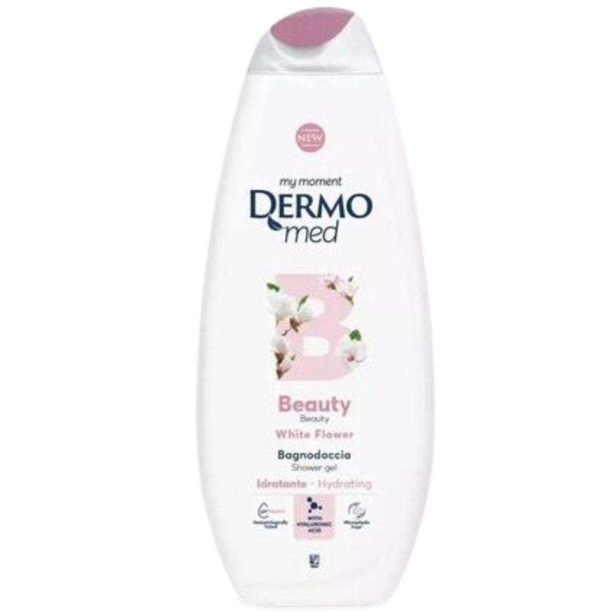 Gel de dus cu floare alba Beauty, 750 ml, Dermomed