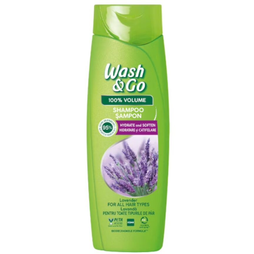 Sampon Wash&Go pentru toate tipurile de par cu extract de levantica,180 ml
