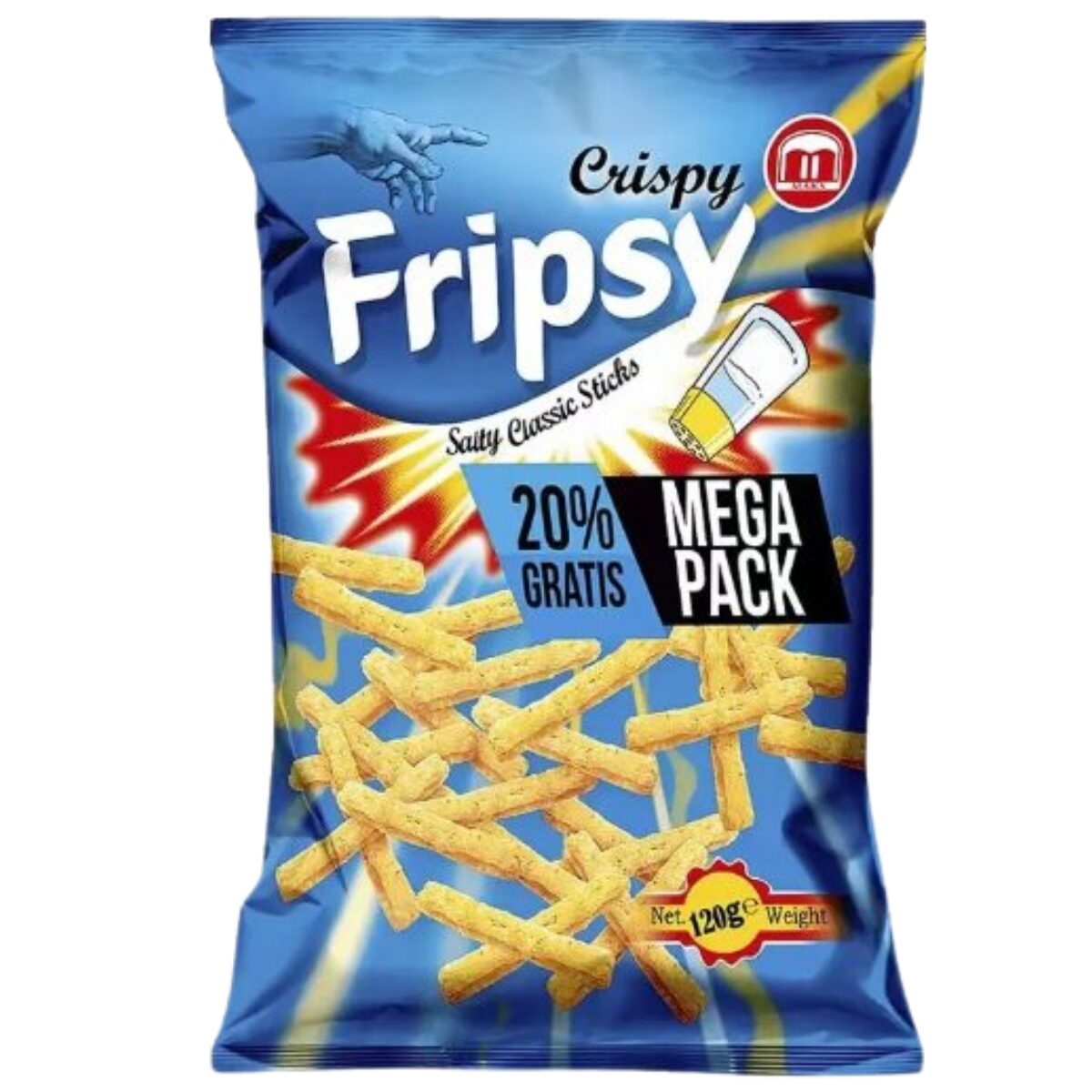 Snacksuri Fripsy cu aroma de sare 120g