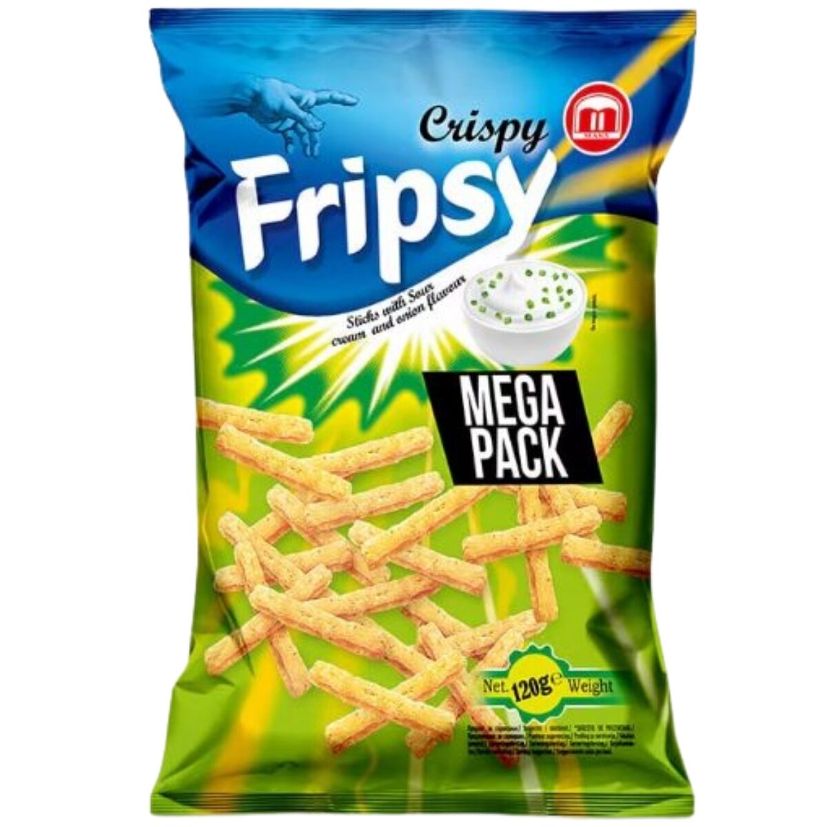 Snacksuri Fripsy cu aroma de smantana si ceapa 120g