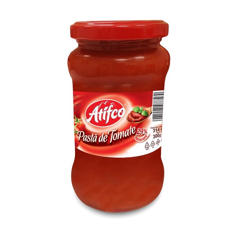 Pasta de tomate 24%, Atifco, 314g