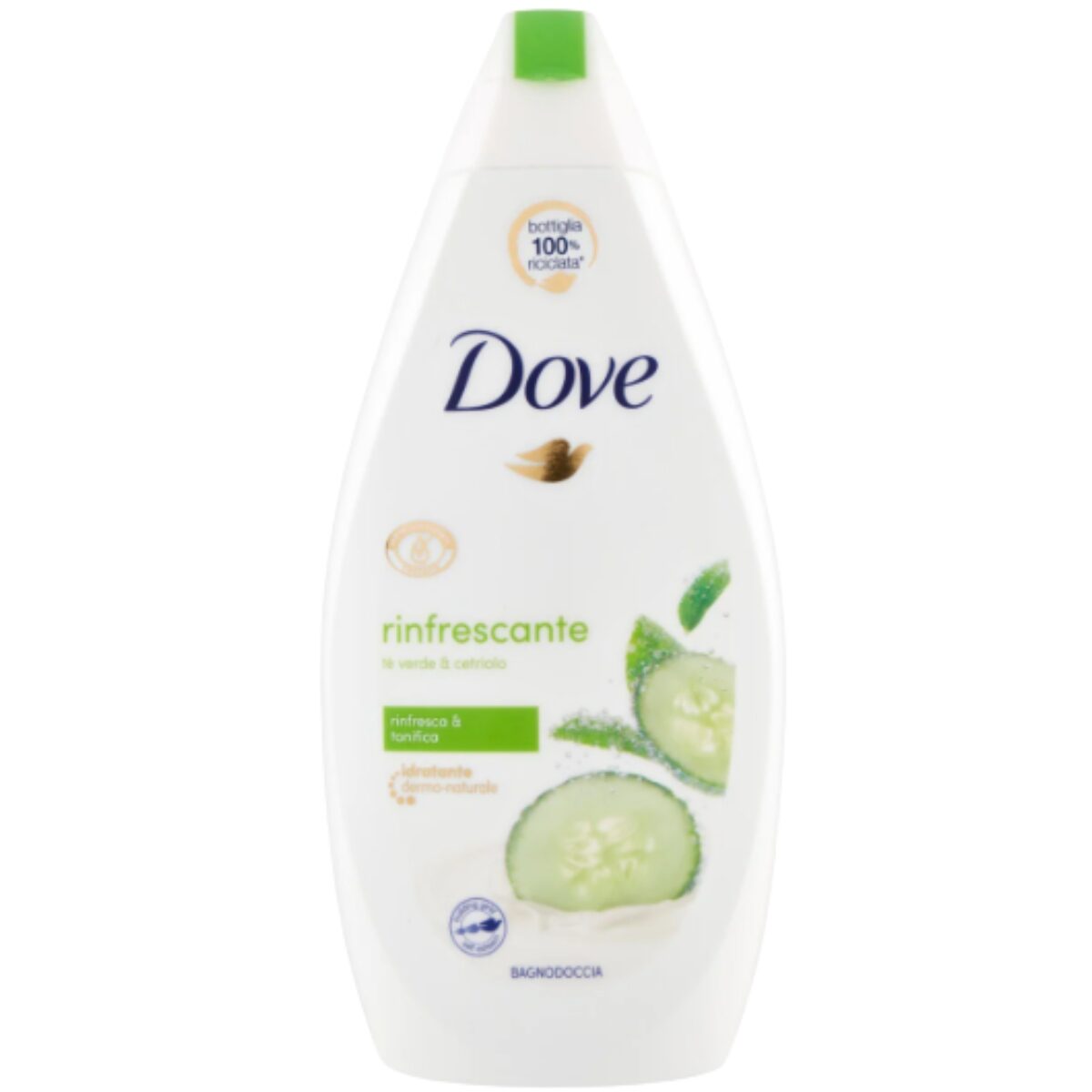 Gel De Dus Rinfrescante Dove cu castravete și ceai verde, 750ml