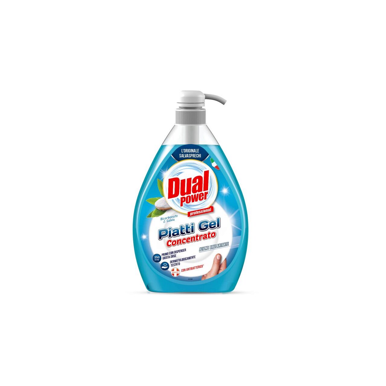 Detergent Concentrat Vase Dual Power cu Bicarbonat si Salvie 1000 Ml