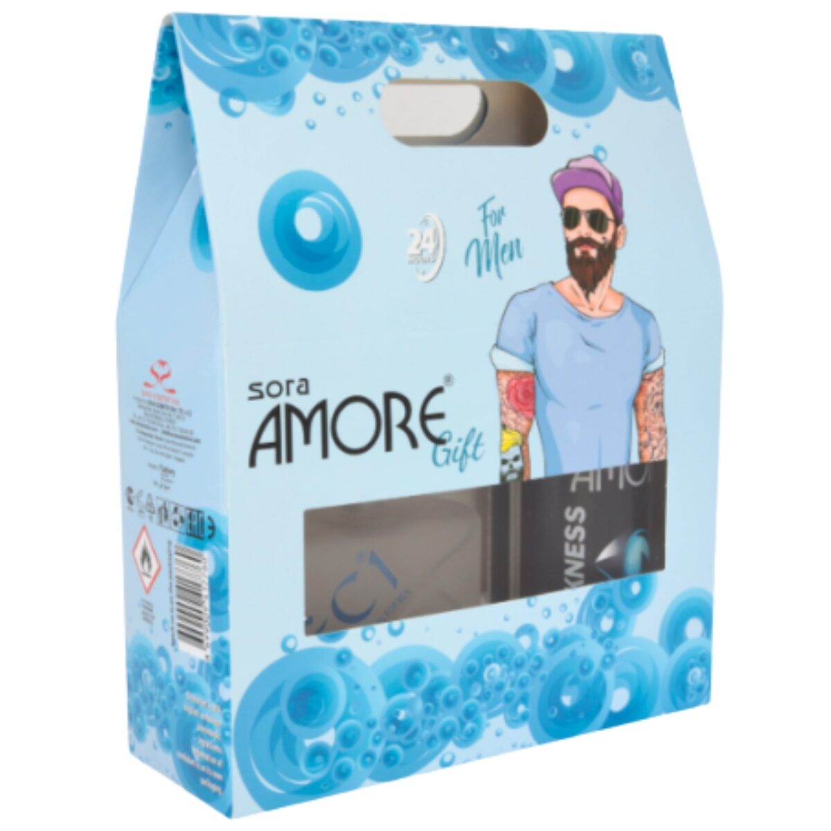 AMORE Set Caseta Cadou Men Deo Spray 150 ml + Apa de Toaleta 100 ml