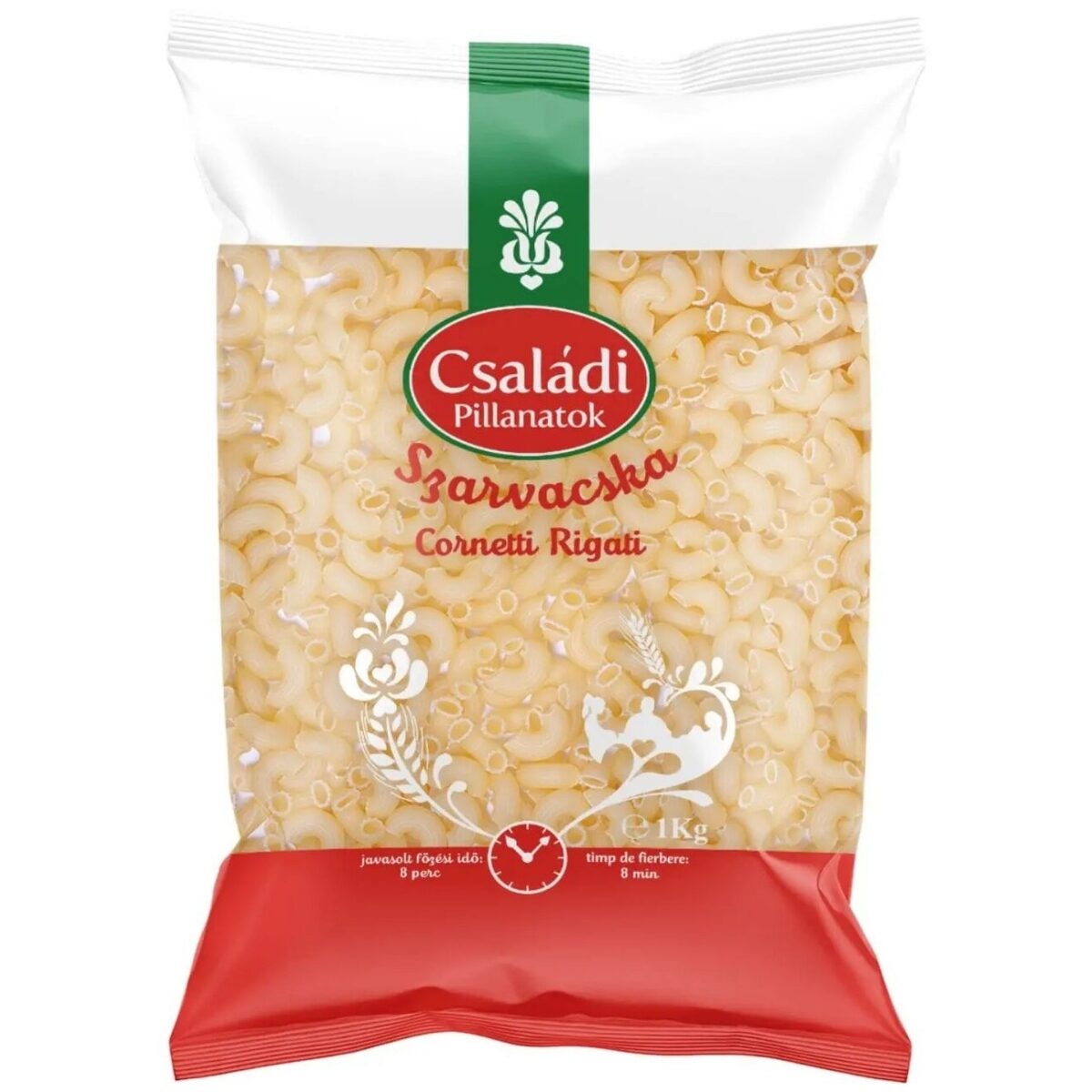Paste fainoase Cornetti Rigati Csaladi, Baneasa, 1Kg