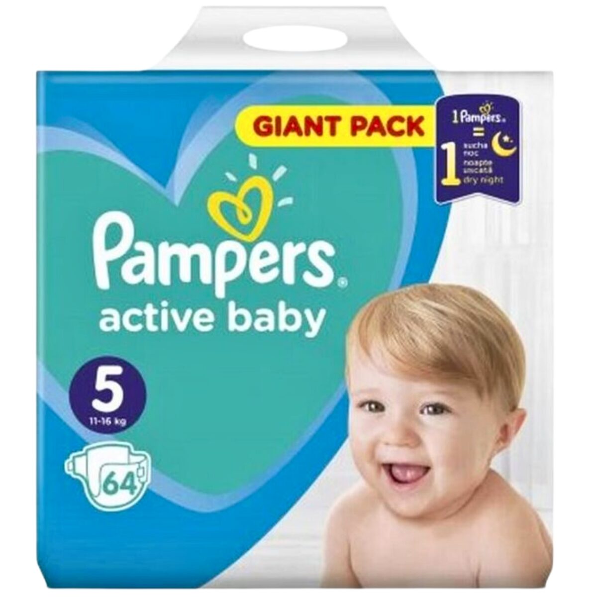 Pampers Active Baby Nr.5 (11-16kg) x 64 buc