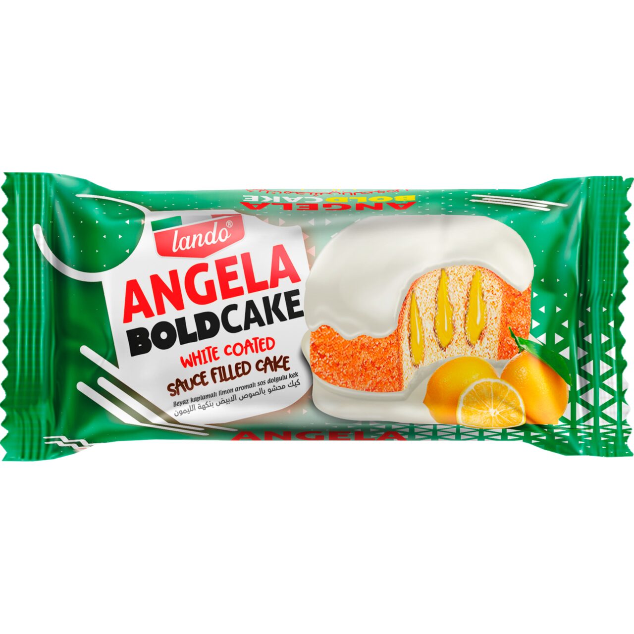 Briosa glazurata cu crema de portocala Lando Angela Bold, 40g