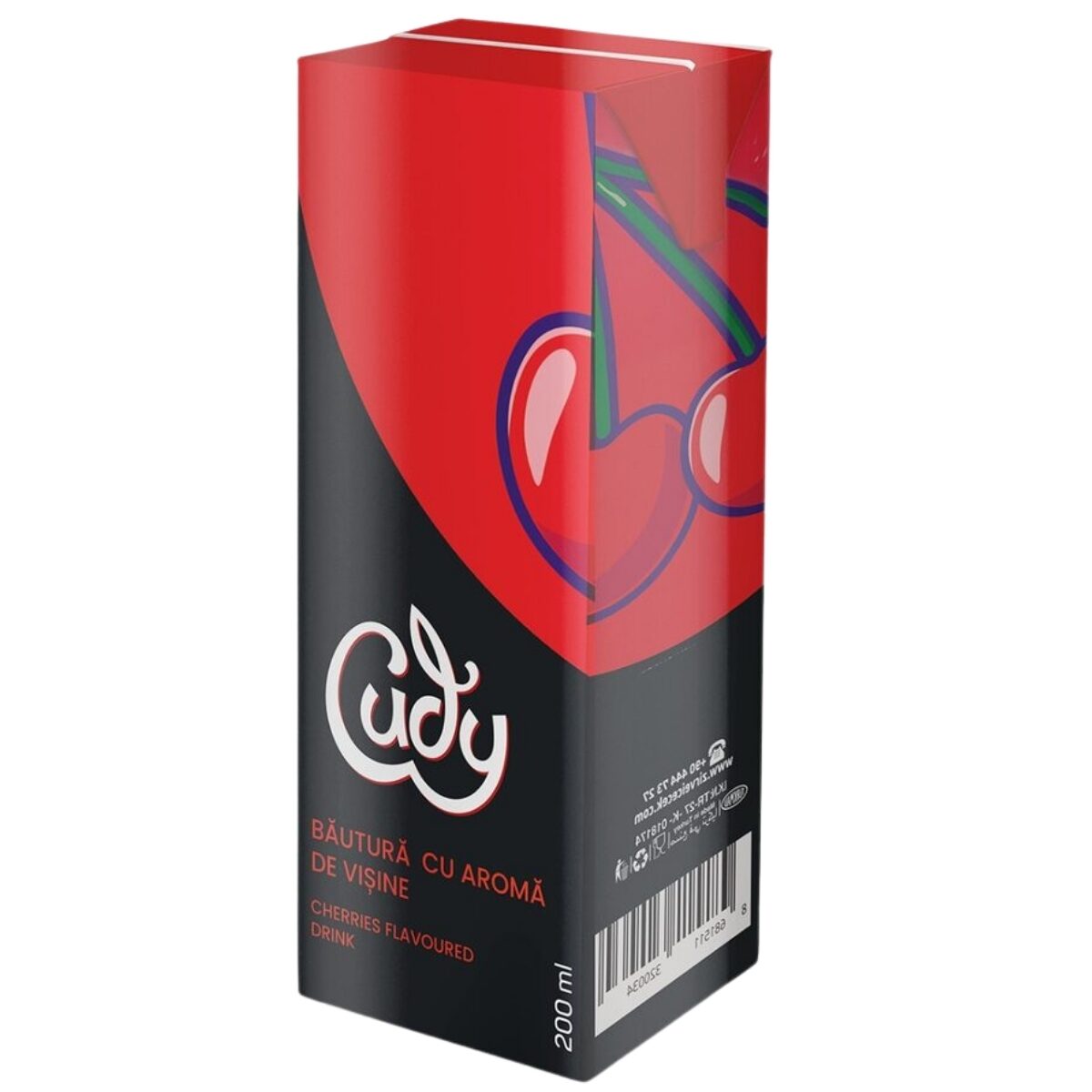 Suc cu pai Cudy – Aromă de visine, 200 ml