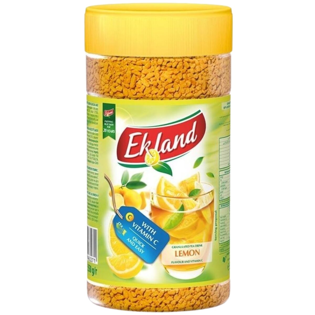 Ceai granulat instant cu extract de ceai, lamaie si vitamina C Ekoland 350g