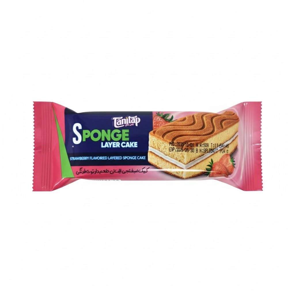 Sponge Cake Tanitap cu Cremă de Căpșuni 50 g
