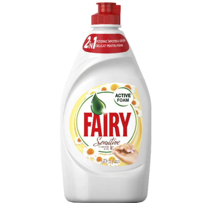 Detergent de vase Fairy Sensitive Chamomile, 450 ml