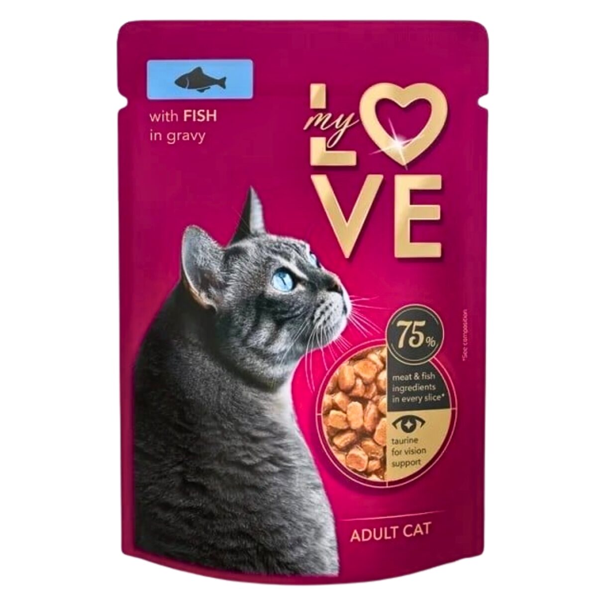 Hrana Umeda Pisici Adulte Peste In Sos Plic My Love 85g