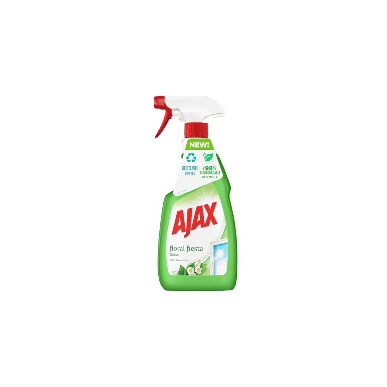 Solutie curatat geamuri Ajax Floral Fiesta Green, 500ml