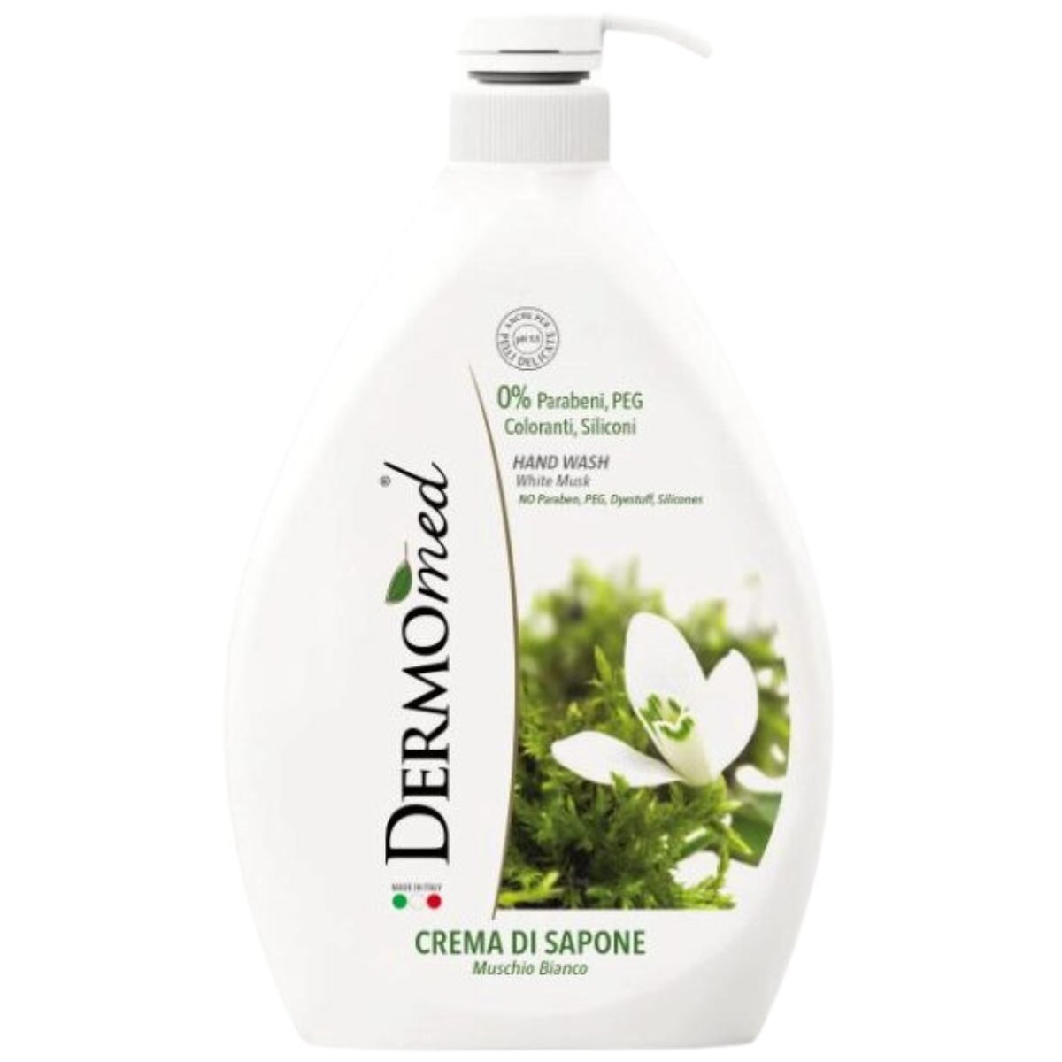Sapun lichid crema Dermomed cu mosc alb, 1000 ml