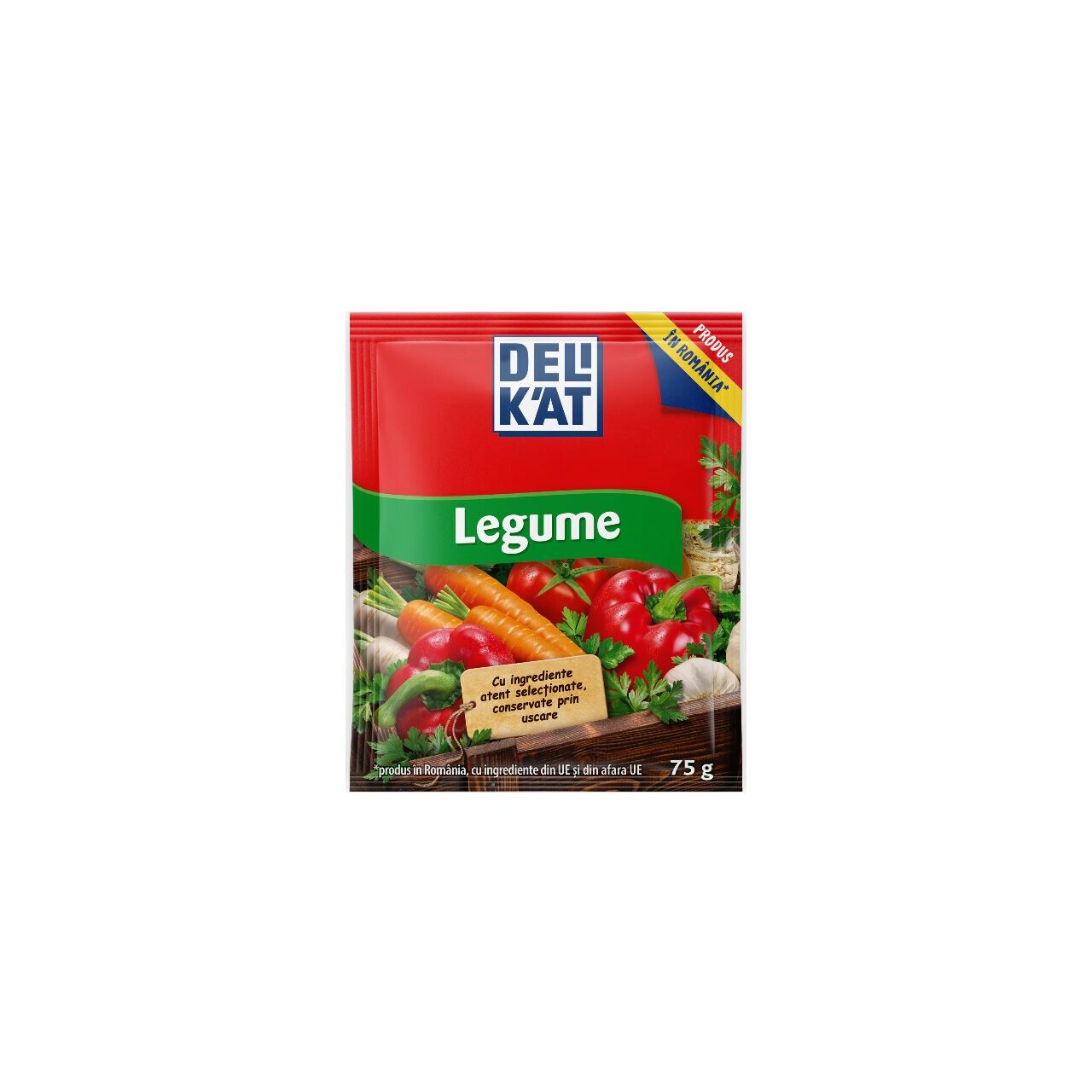 Baza de mancare Delikat, Gust de legume, 75g