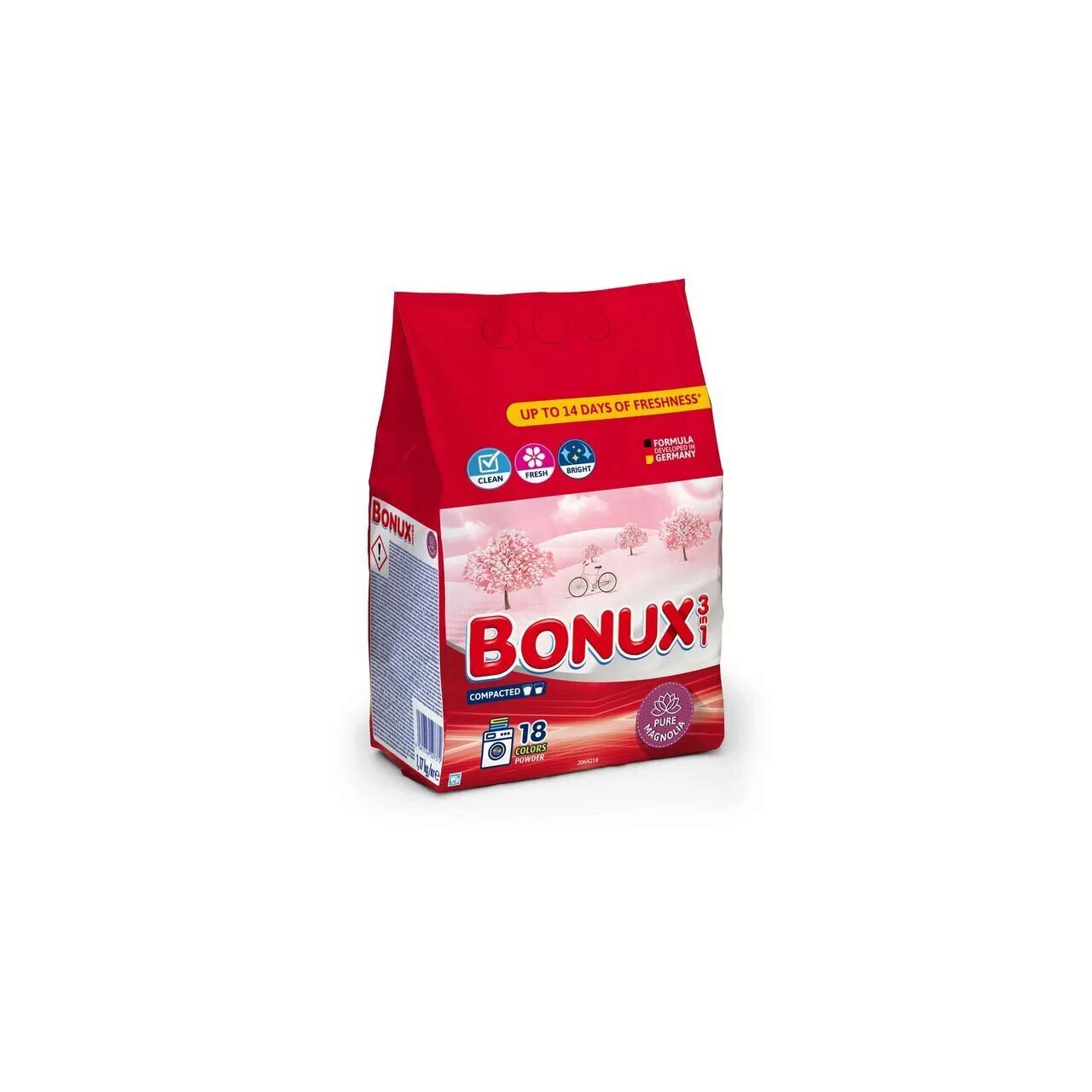 Detergent pudra automat Bonux Pure Magnolia, 18 spalari, 1.17 kg