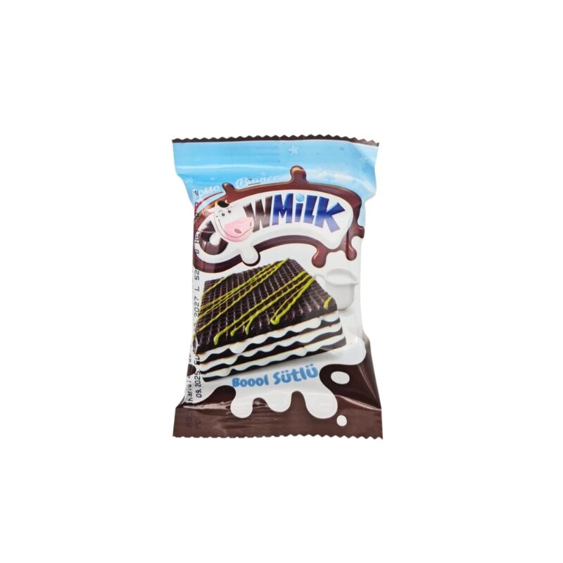 Napolitane COWMILK 20g cu cacao și cremă de lapte