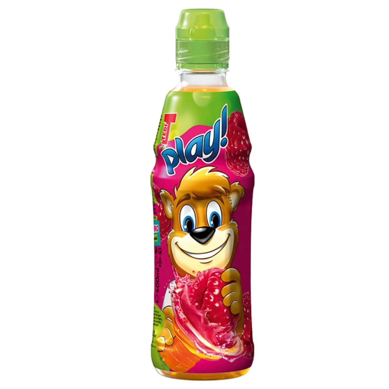 Suc Tedi Play Morcov, Zmeură și Lămâie – Gust vesel, plin de vitamine!, 400 ml