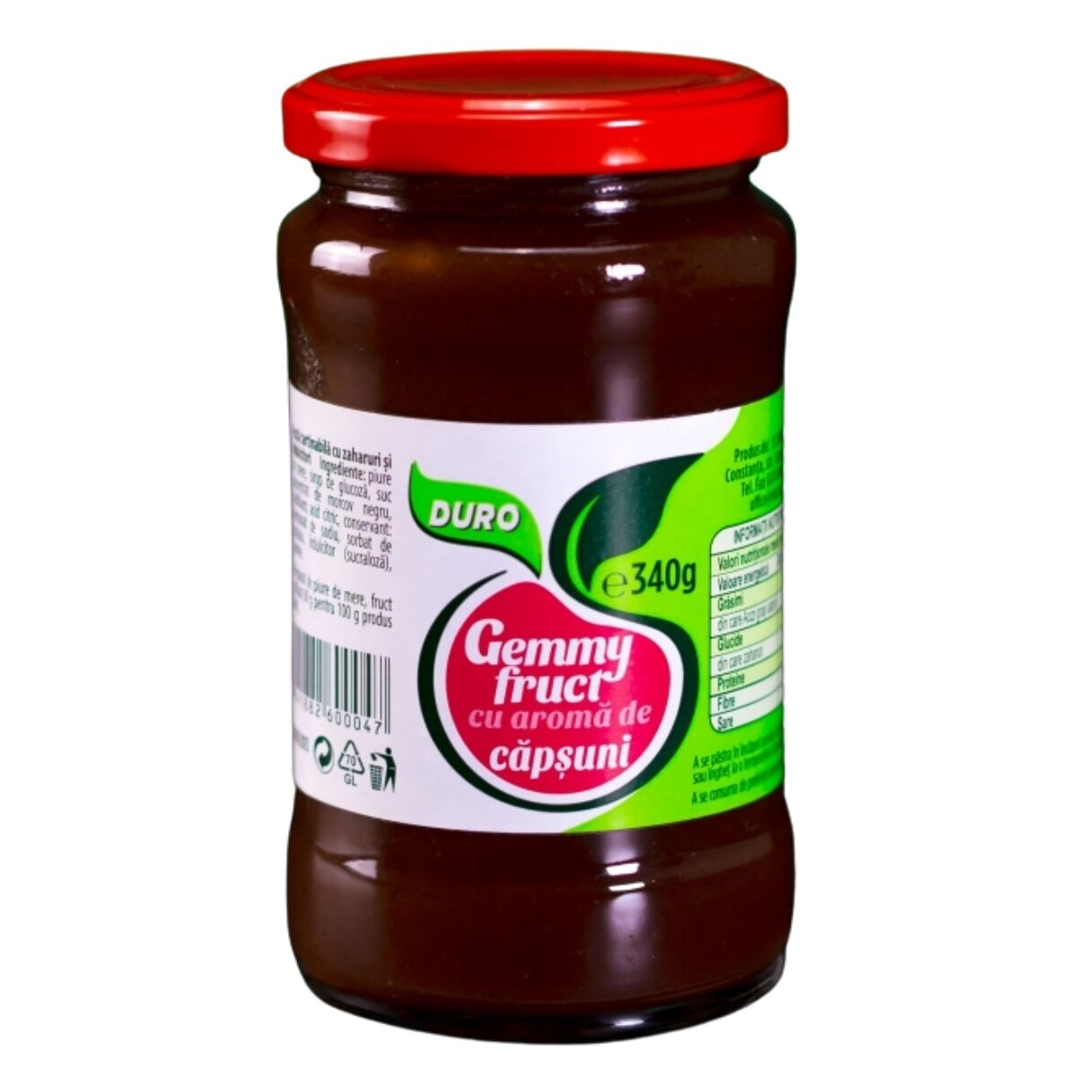 Pasta tartinabila cu capsuni Gemmyfruct, 340g