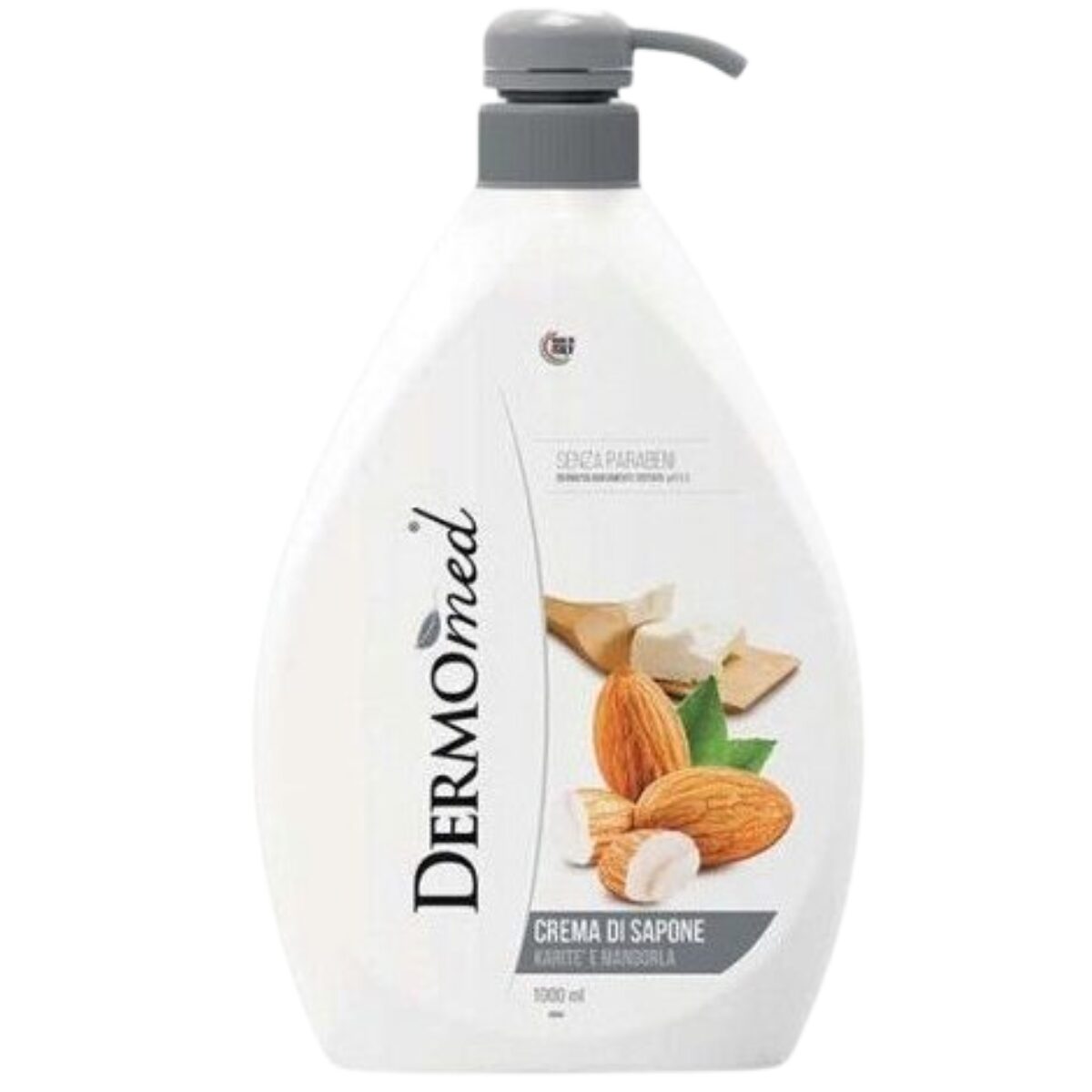 Sapun lichid cu unt de karite si migdale Dermomed, 1l, dispenser