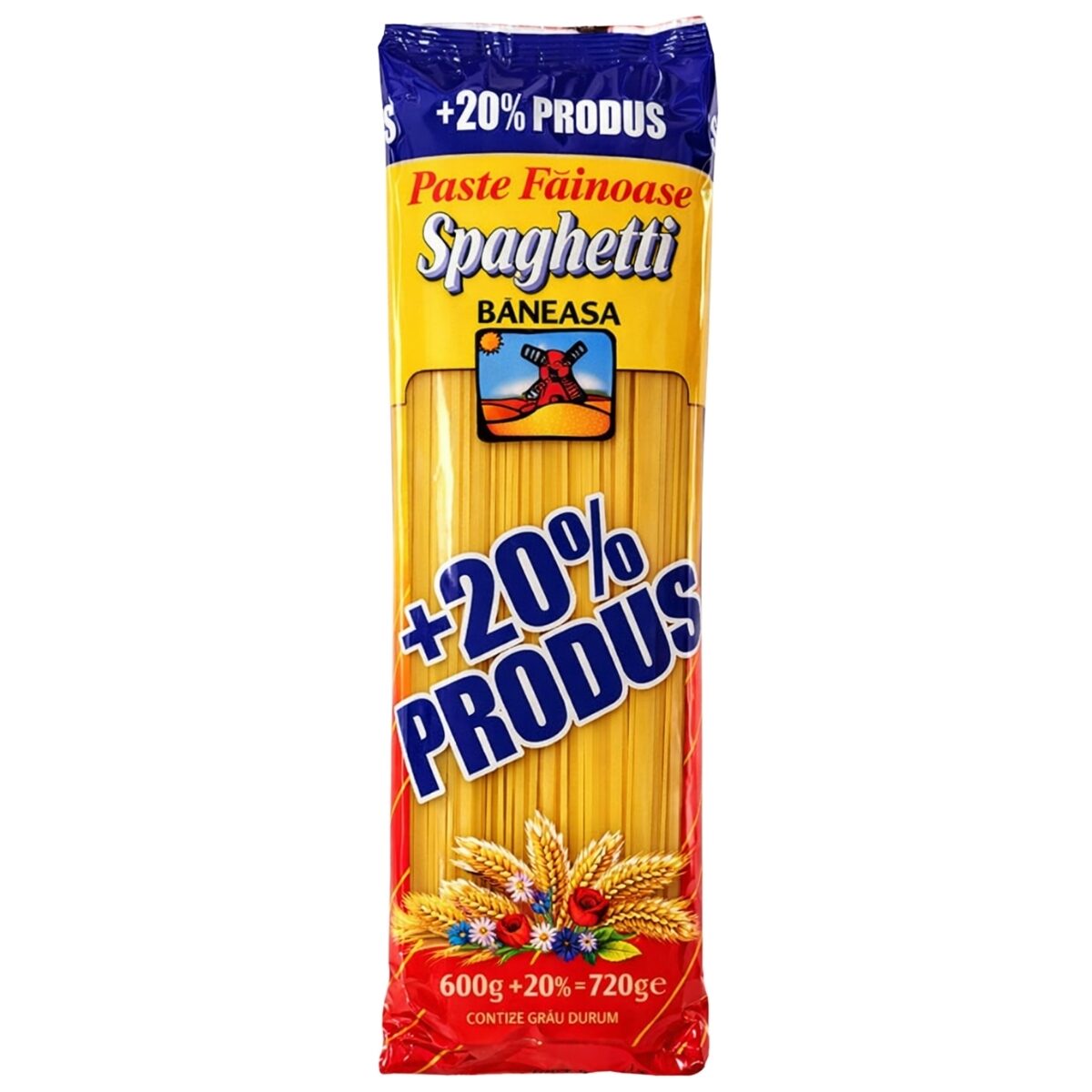 Paste fainoase Spaghetti Băneasa XXL, 600g