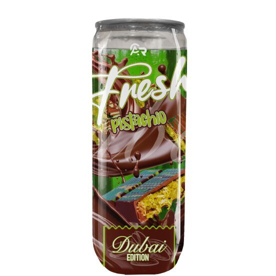 Bautura racoritoare carbogazoasa Fresh Pistachio Dubai, doza, 330 ml, SGR