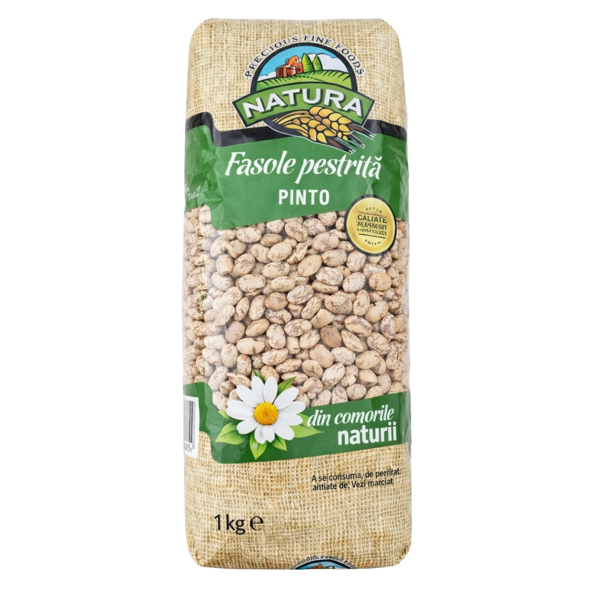 Fasole boabe pestrita Natura Pinto, 1000g